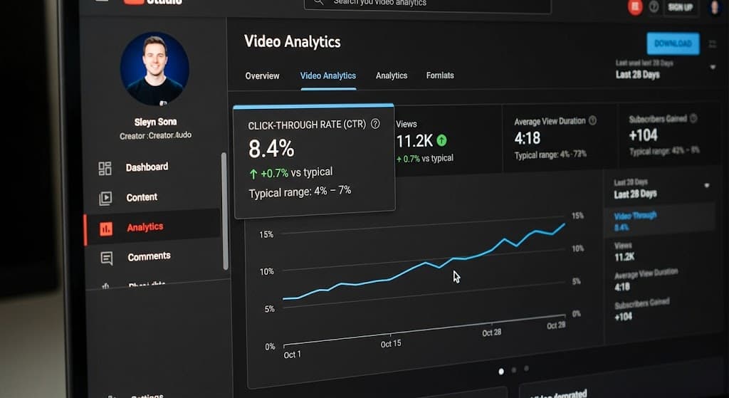 What's a Good YouTube CTR in 2026? Benchmarks + How to Improve It